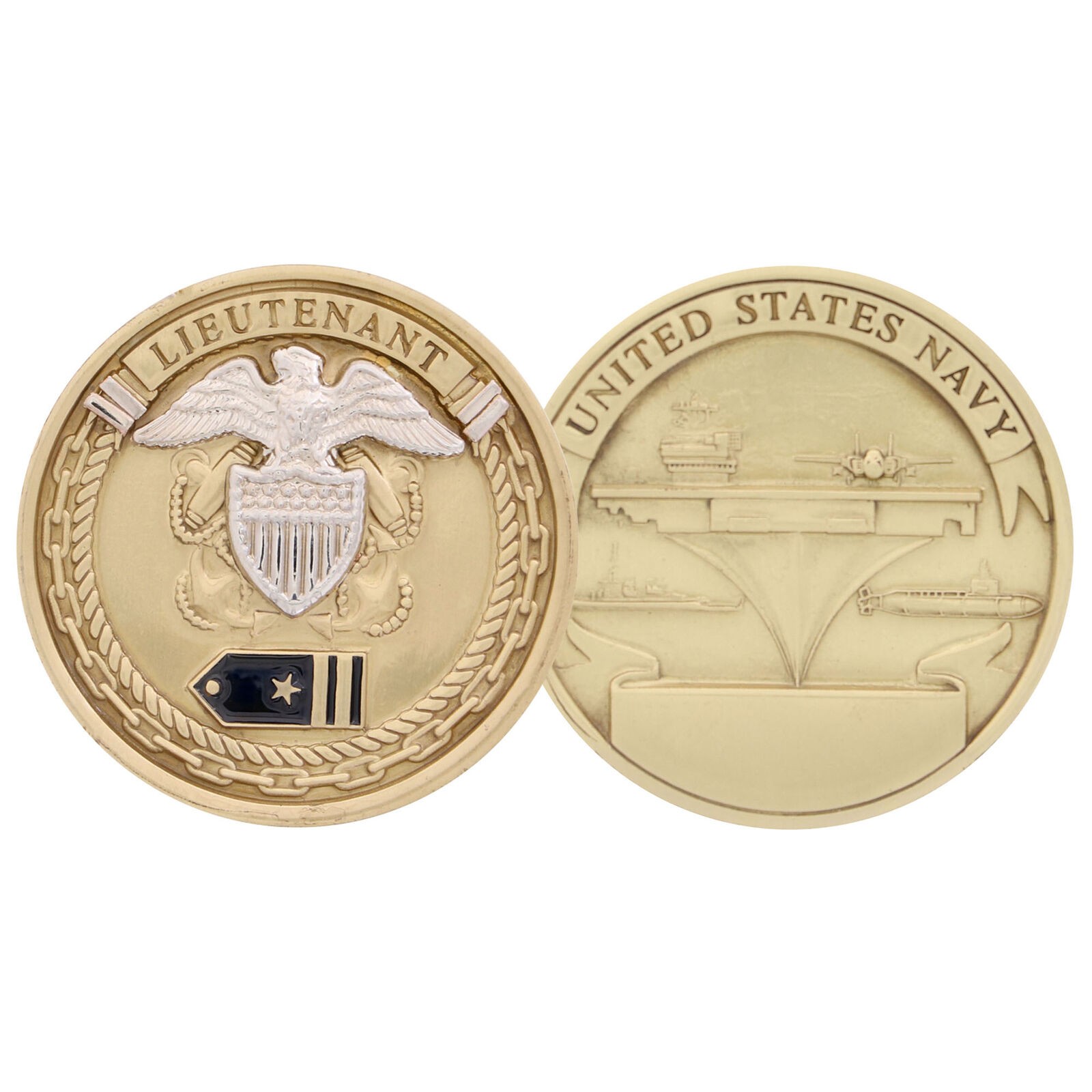 US Navy Lieutenant Rank Challenge Coin