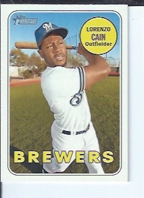 Lorenzo Cain 2018 Topps Heritage High Numbers Short Print