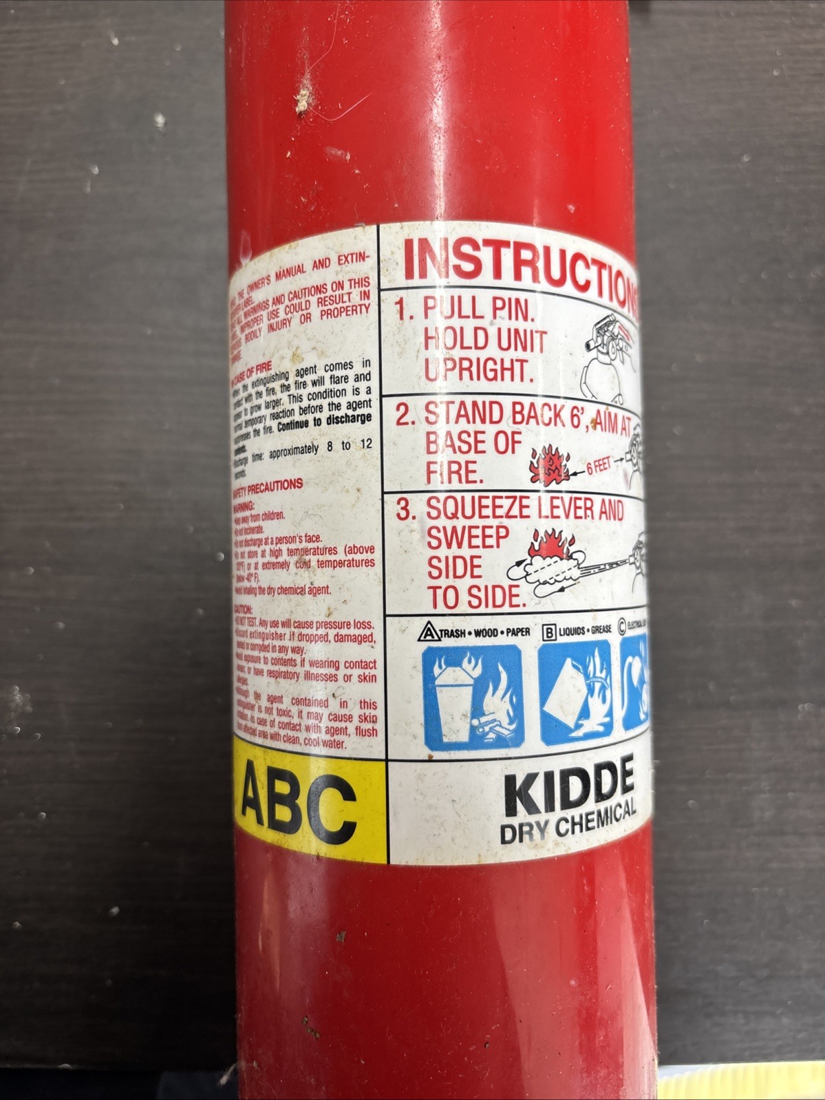 Kidde Fire Away 110 Multi-Purpose Fire Extinguisher UL DOT Rated