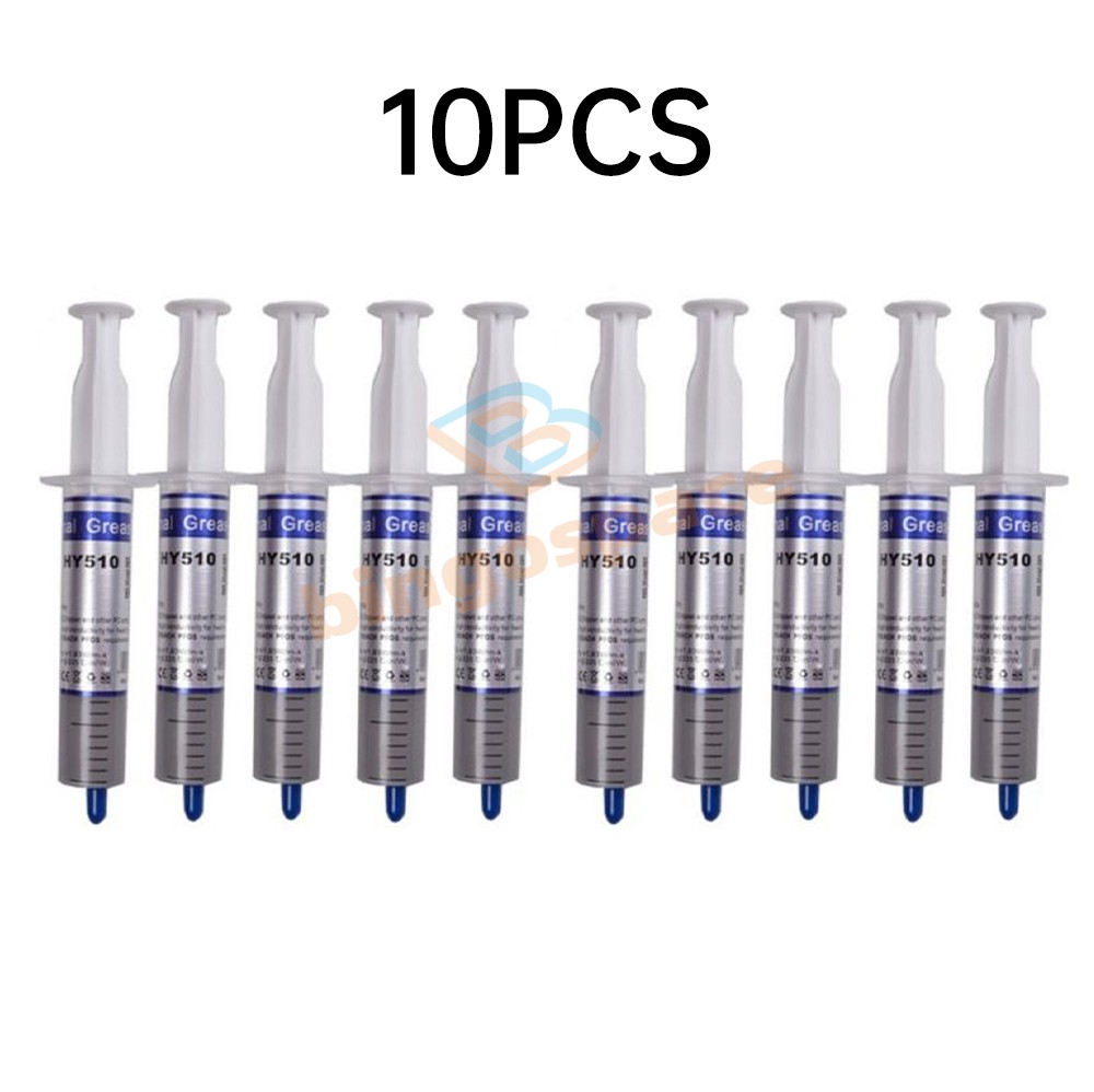 10PCS HY510 Grey Thermal Conductive Grease Paste For GPU CPU Chipset Cooling 30g