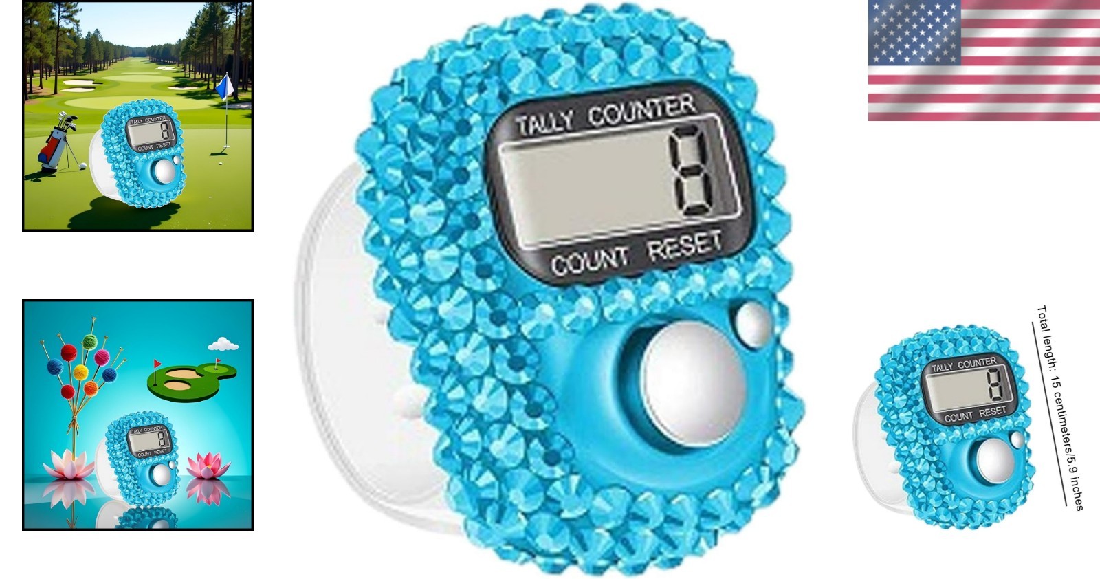 Lightweight and Portable Electronic Tally Counter - Resettable for Multiple Uses