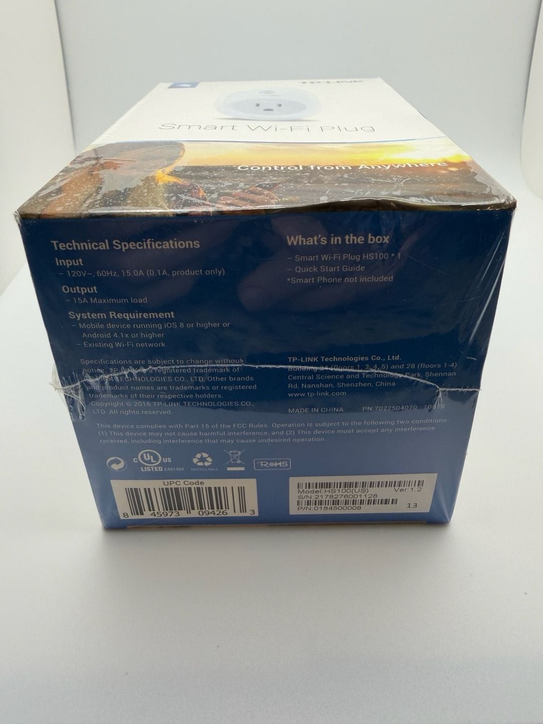 TP-Link Kasa Smart Wi-Fi Plug HS100