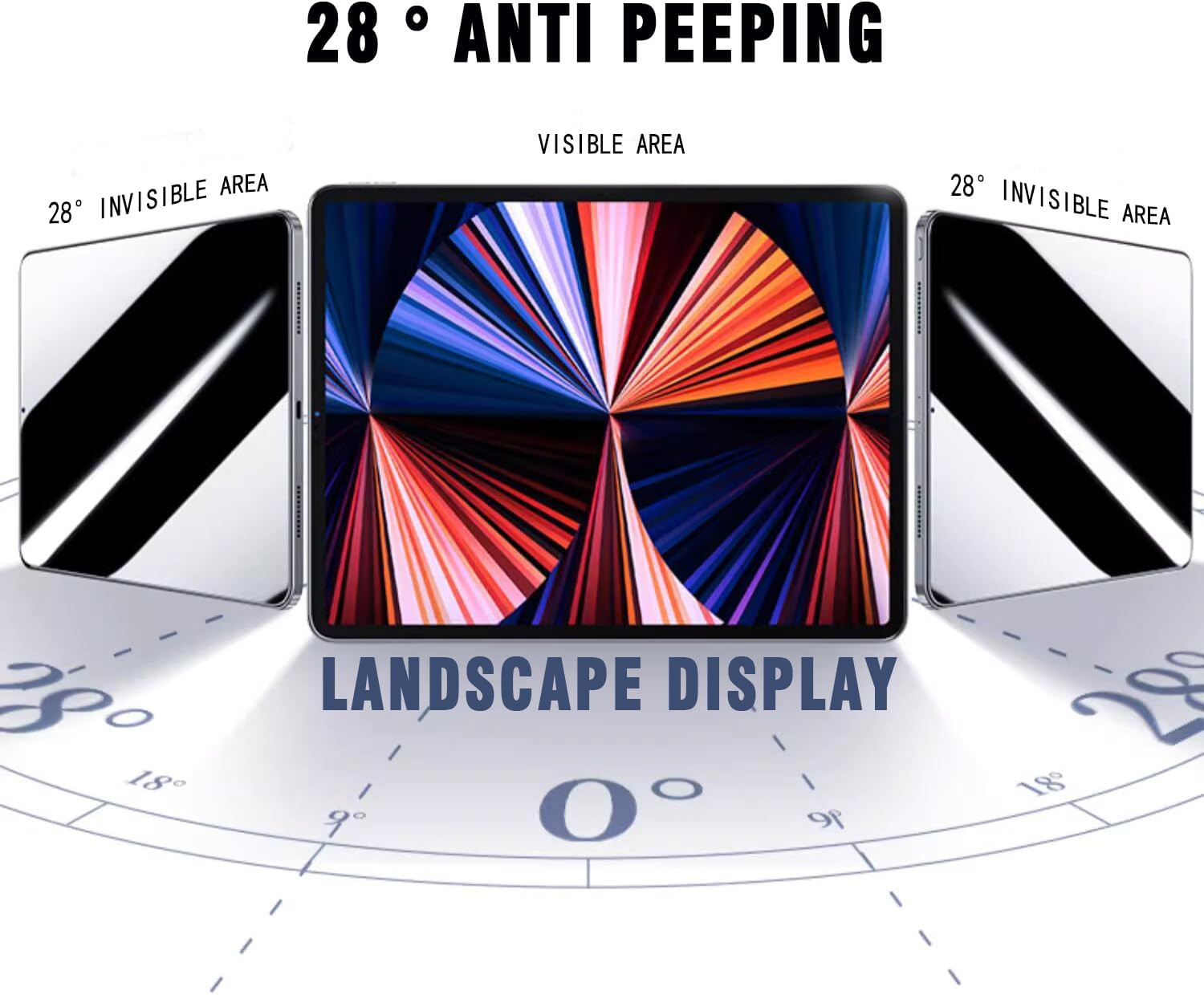 Privacy Screen Protector for Samsung Galaxy Tab A9 plus 11 Inch Transparent