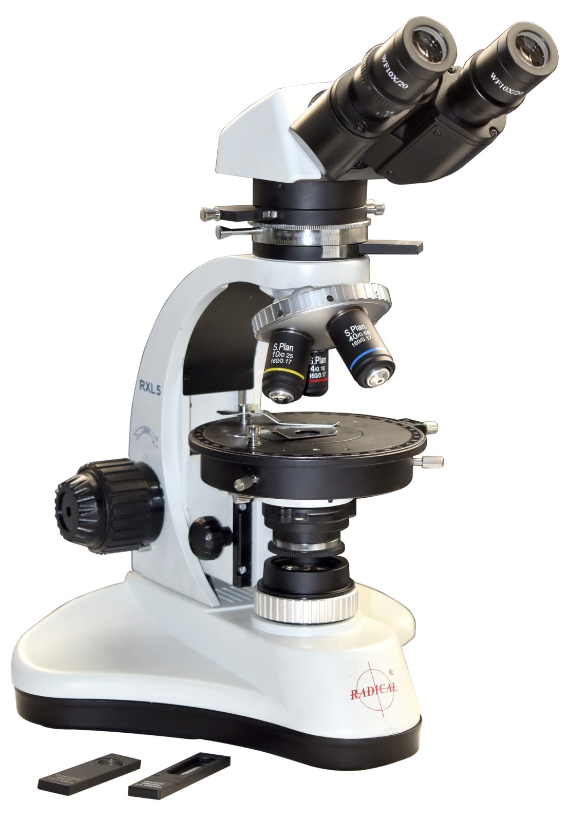 Professional Polarizing Microscope for Asbestos PLM 10× Dispersion Objective
