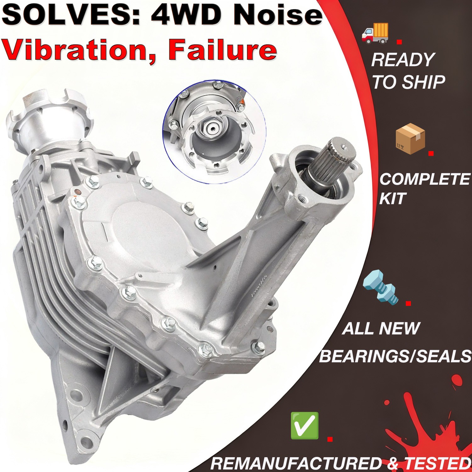 Transfer Case Assembly Fit GMC Terrain Chevrolet Equinox w/ 2.4L 10-17 84953426#
