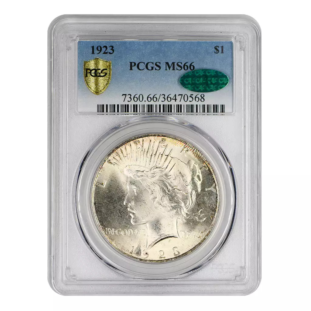 1923 Peace Dollar PCGS MS-66 CAC