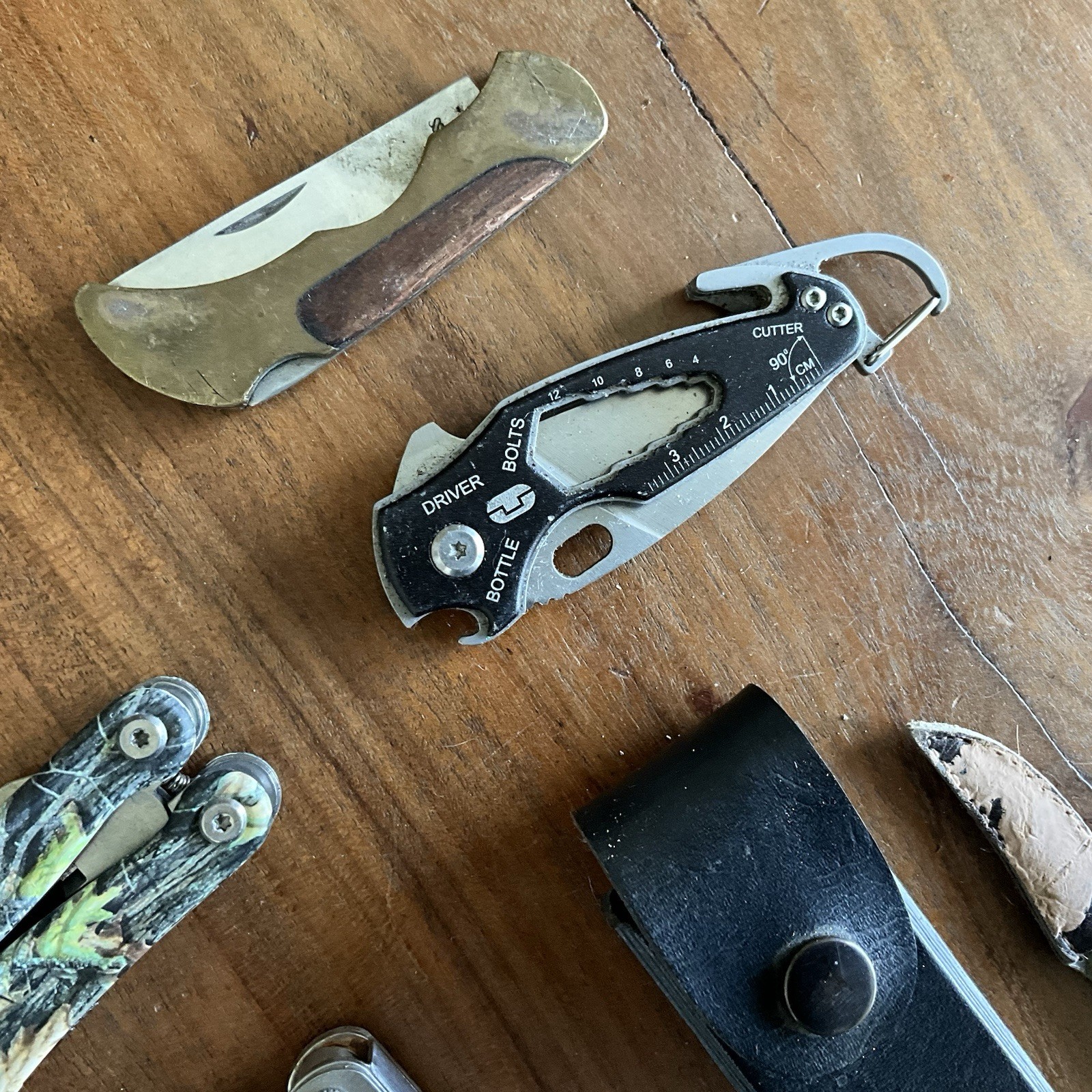 Mixed Pocket Knife Utility Multi-Tool Lot Sheaths
