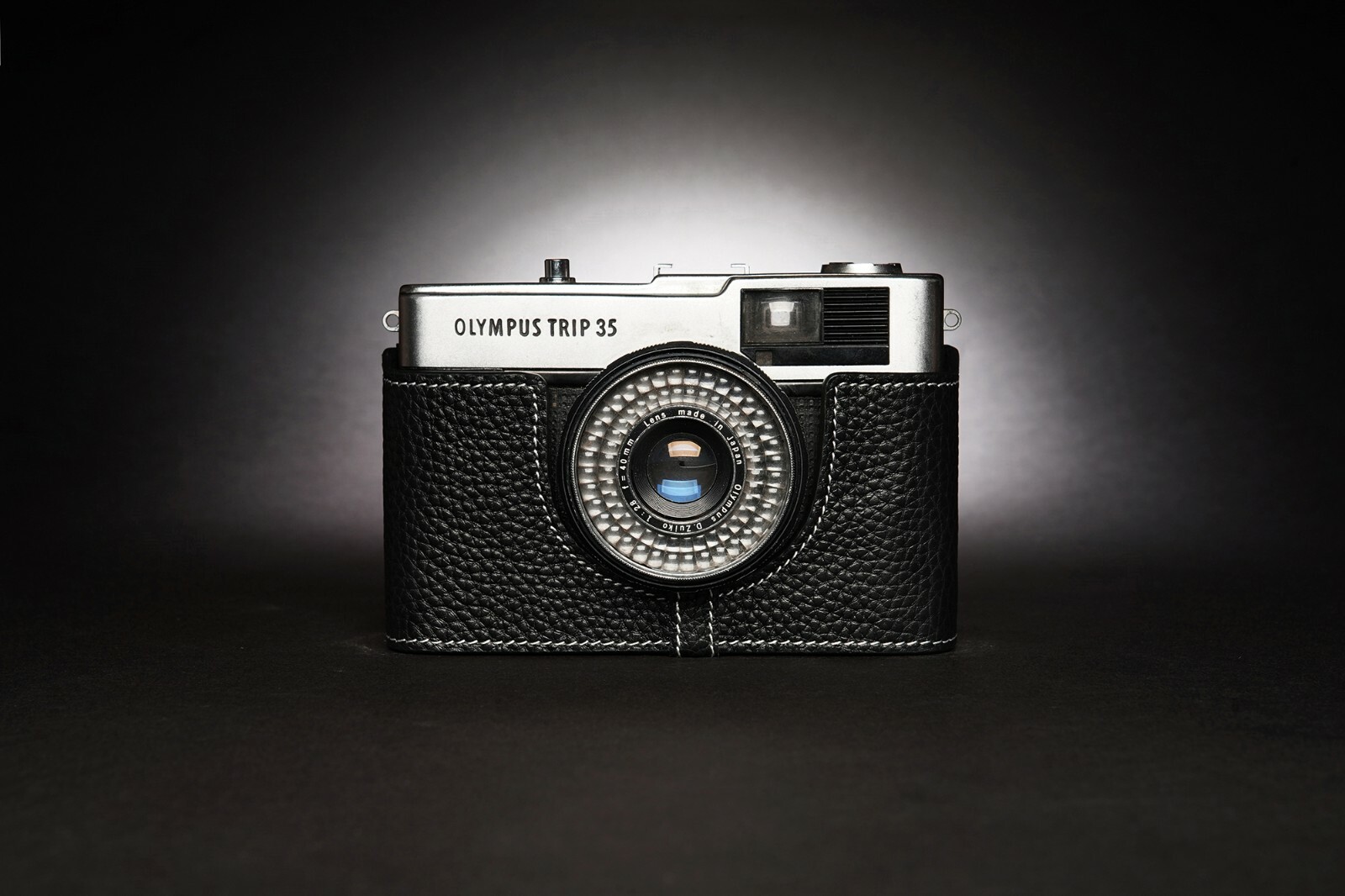 Genuine Real Leather Half Camera Case Bag Cover for Olympus Trip35 Film Camera