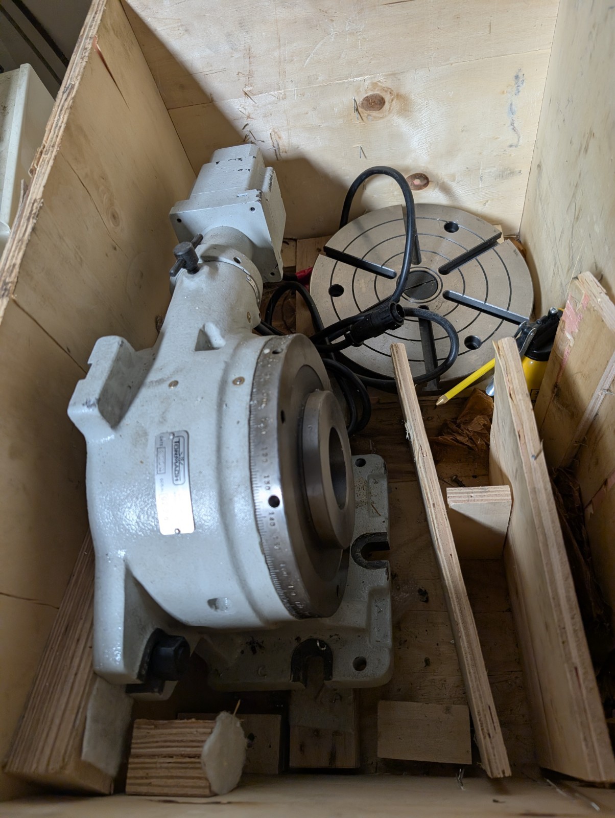 Tormach 8" Super Spacer Stepper Motorized Rotary Table 4th Axis 33264 !Charity!