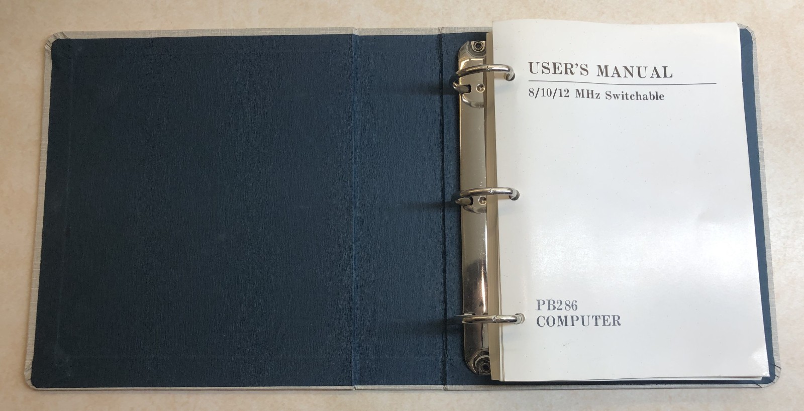 Packard - User's Manual - PB286 Computer