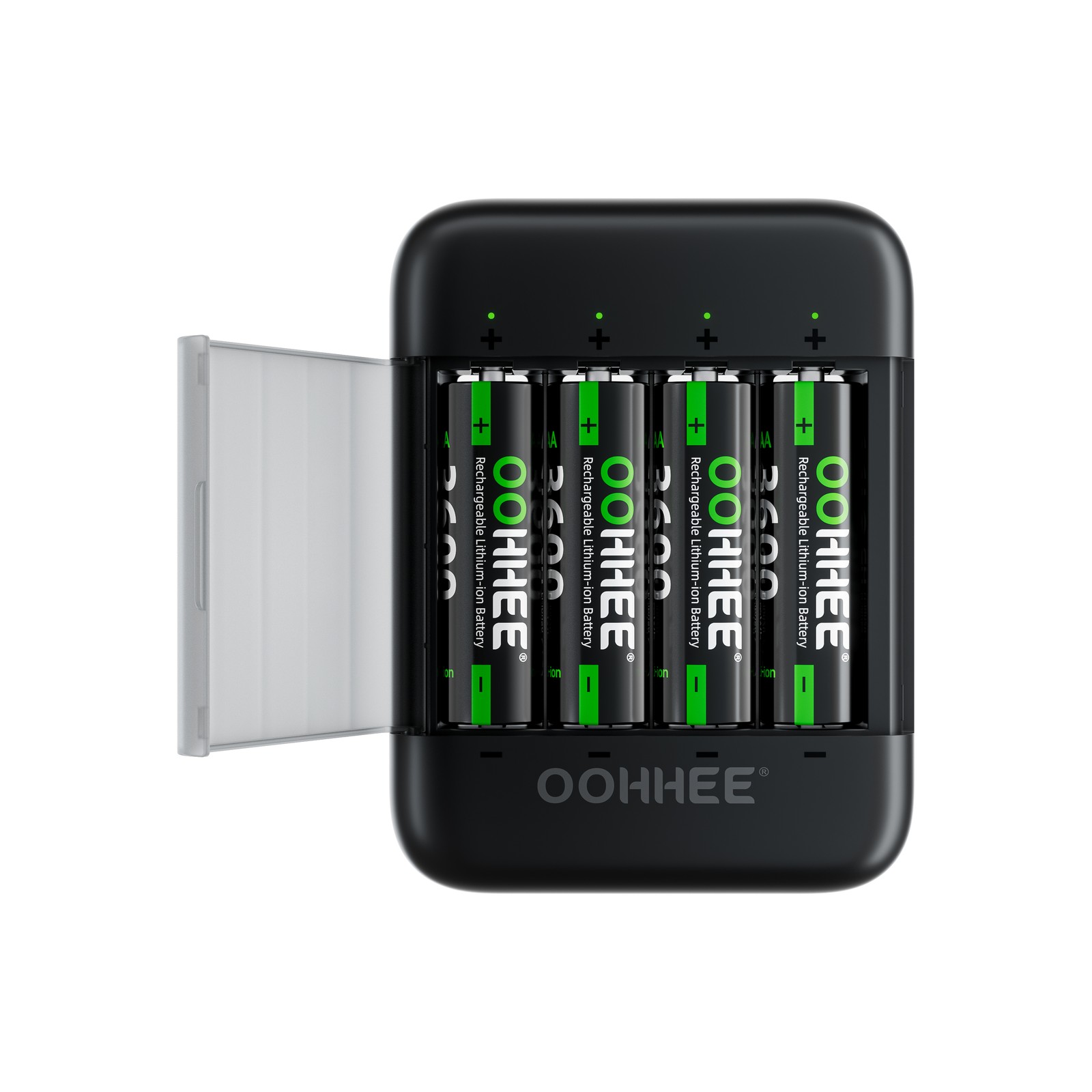 4PCS AA 3600mWh 1.5V Rechargeable Lithium Battery with Thin Charging Storage Box