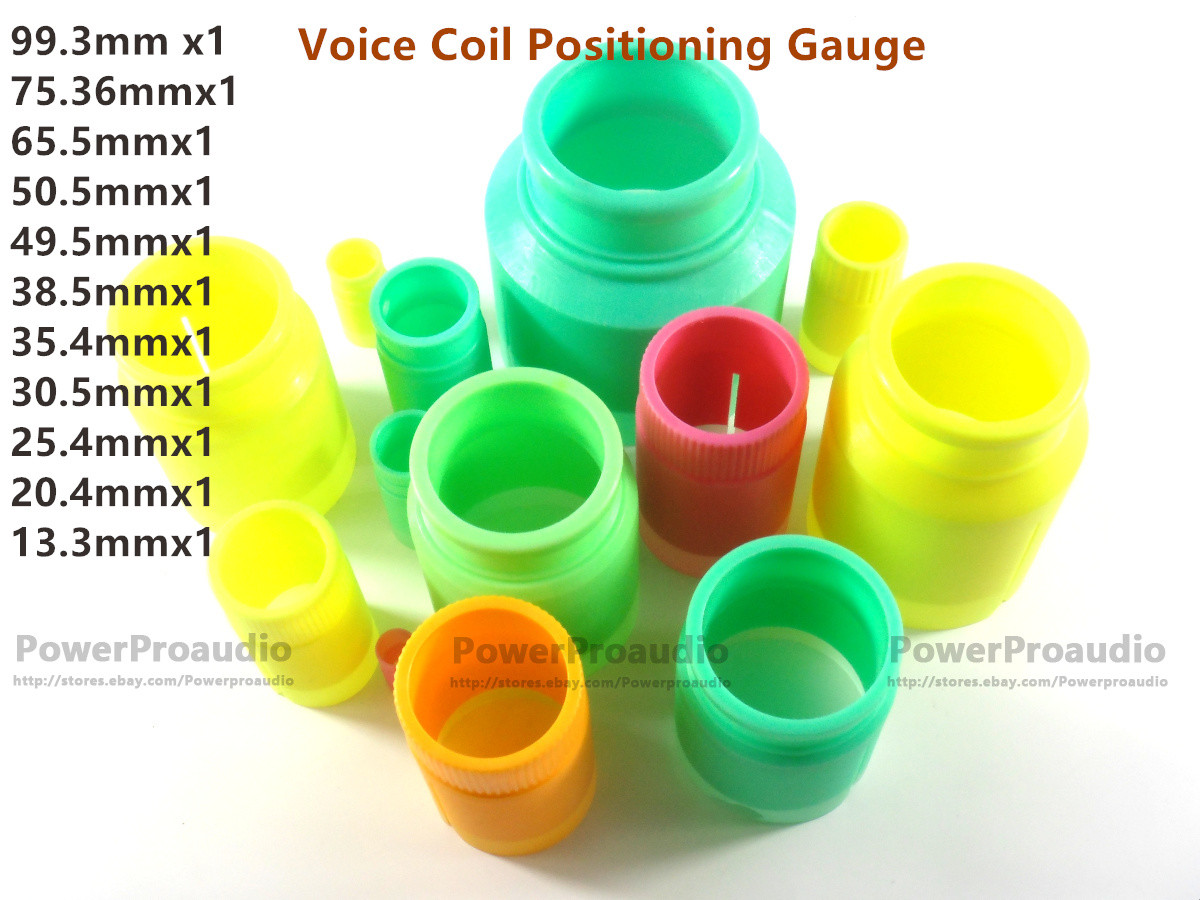 13pcs/lot Woofer Bass Voice Coil Positioning Gauge 13.3mm-99.3mm