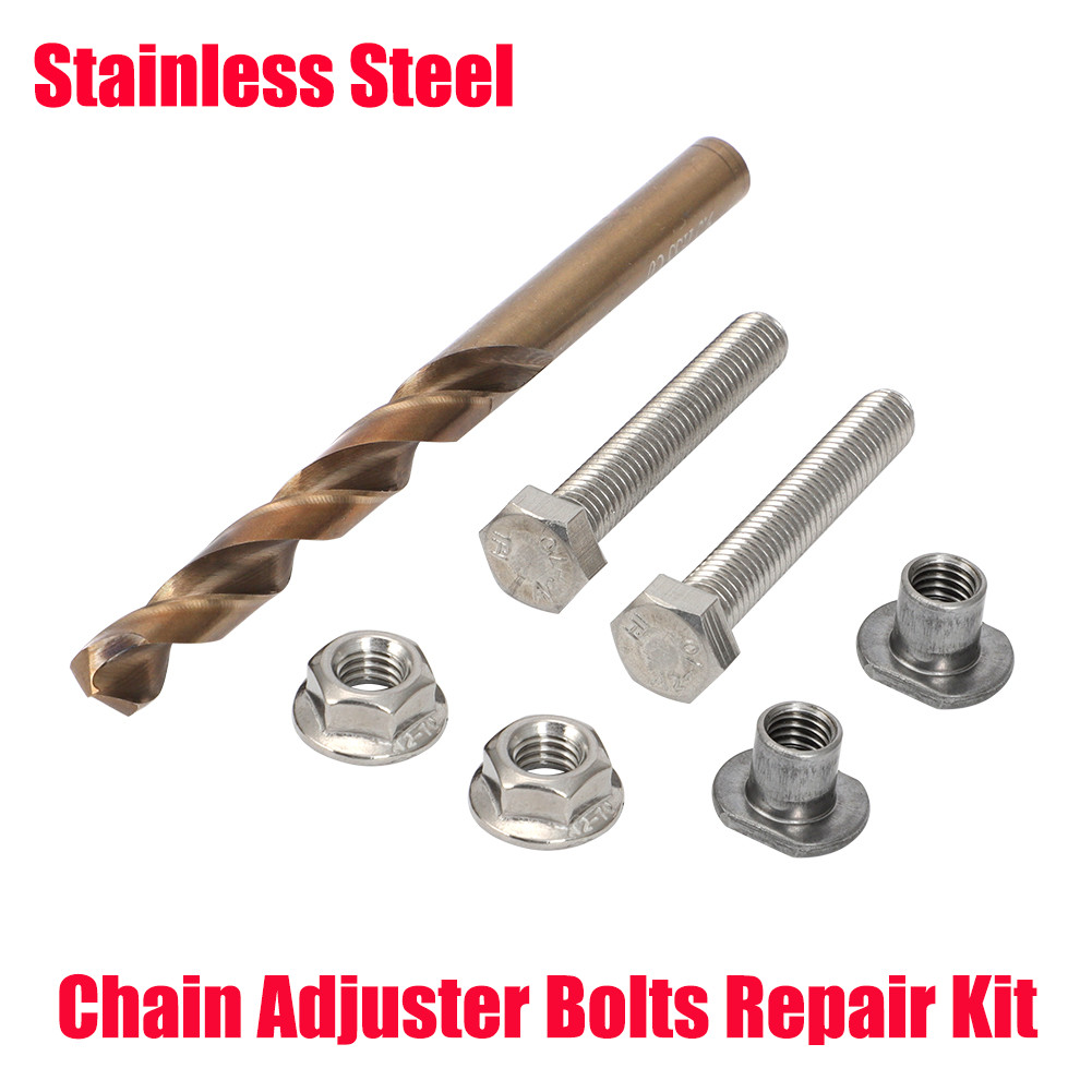 For Kawasaki KX250F KX450F Honda Chain Adjuster Bolts Stainless Steel Repair Kit