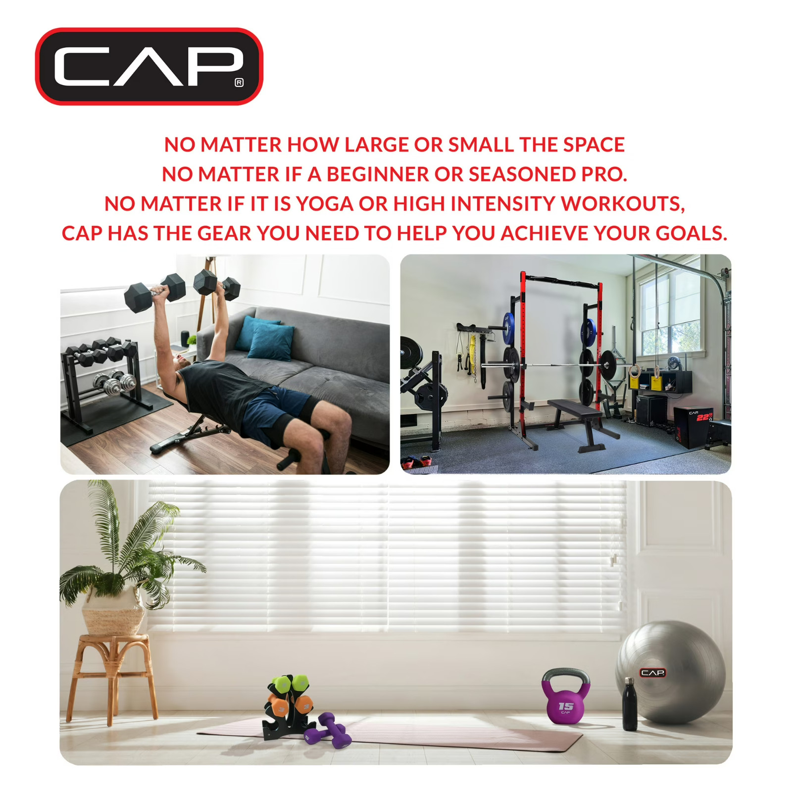 CAP Barbell 50 lb Adjustable Vinyl Dumbbell Set,Free ship