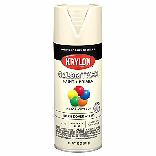 Krylon COLORmaxx Gloss Dover White Spray Paint and Primer (K05516007)