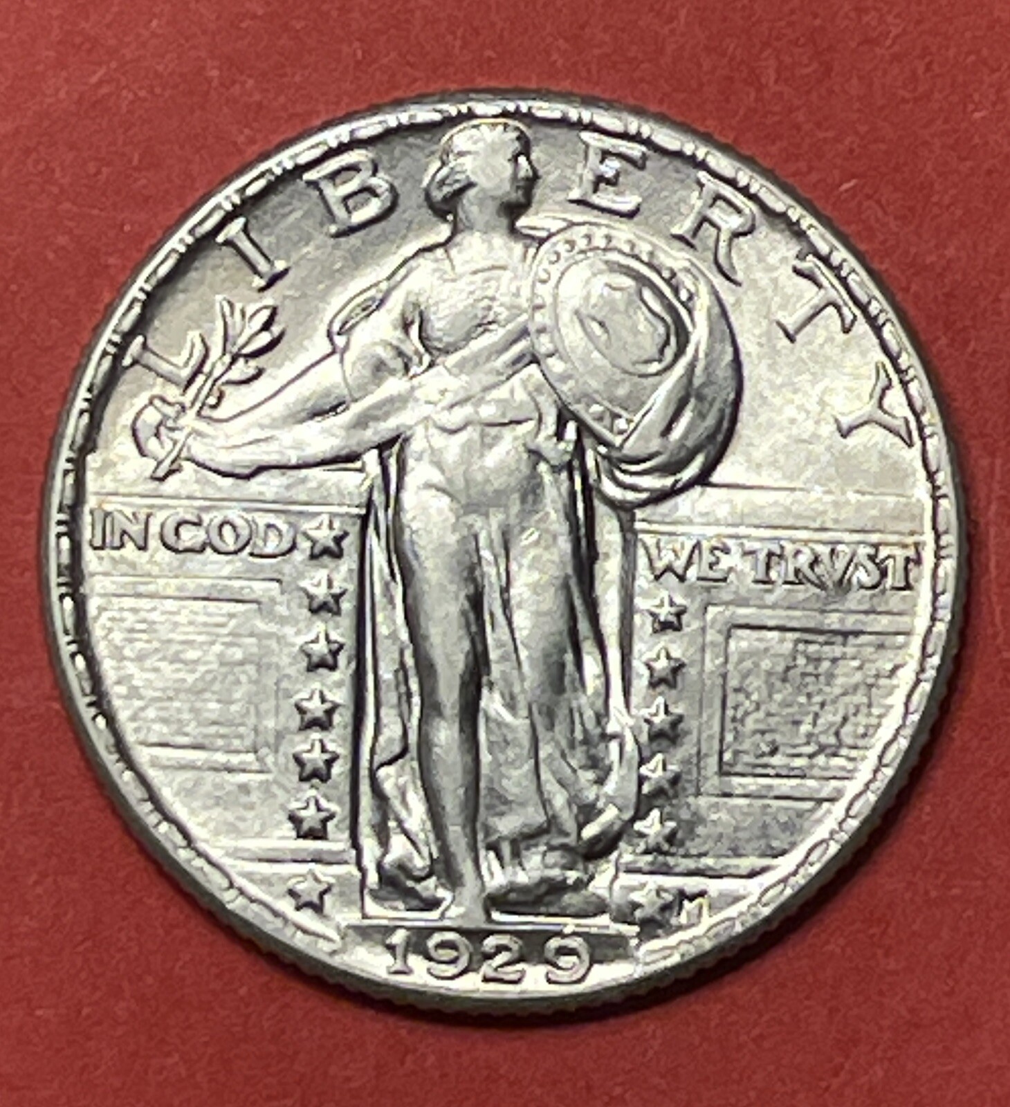 1929 P Standing Liberty Silver Quarter Dollar, Choice to Gem Uncirculated