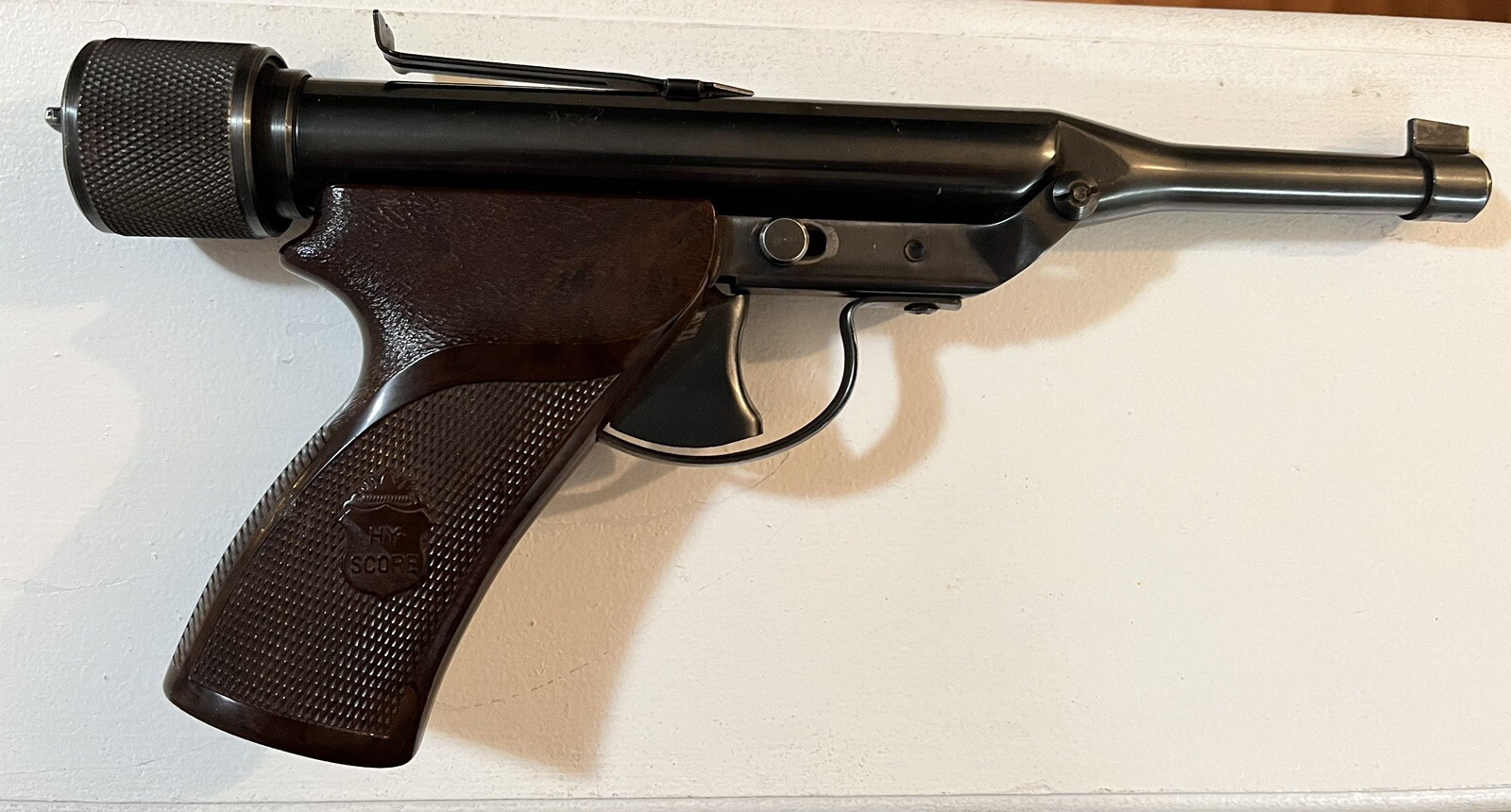 Hy-Score 802 Repeater Pellet Gun Target Air Pistol .22Cal Working Great!