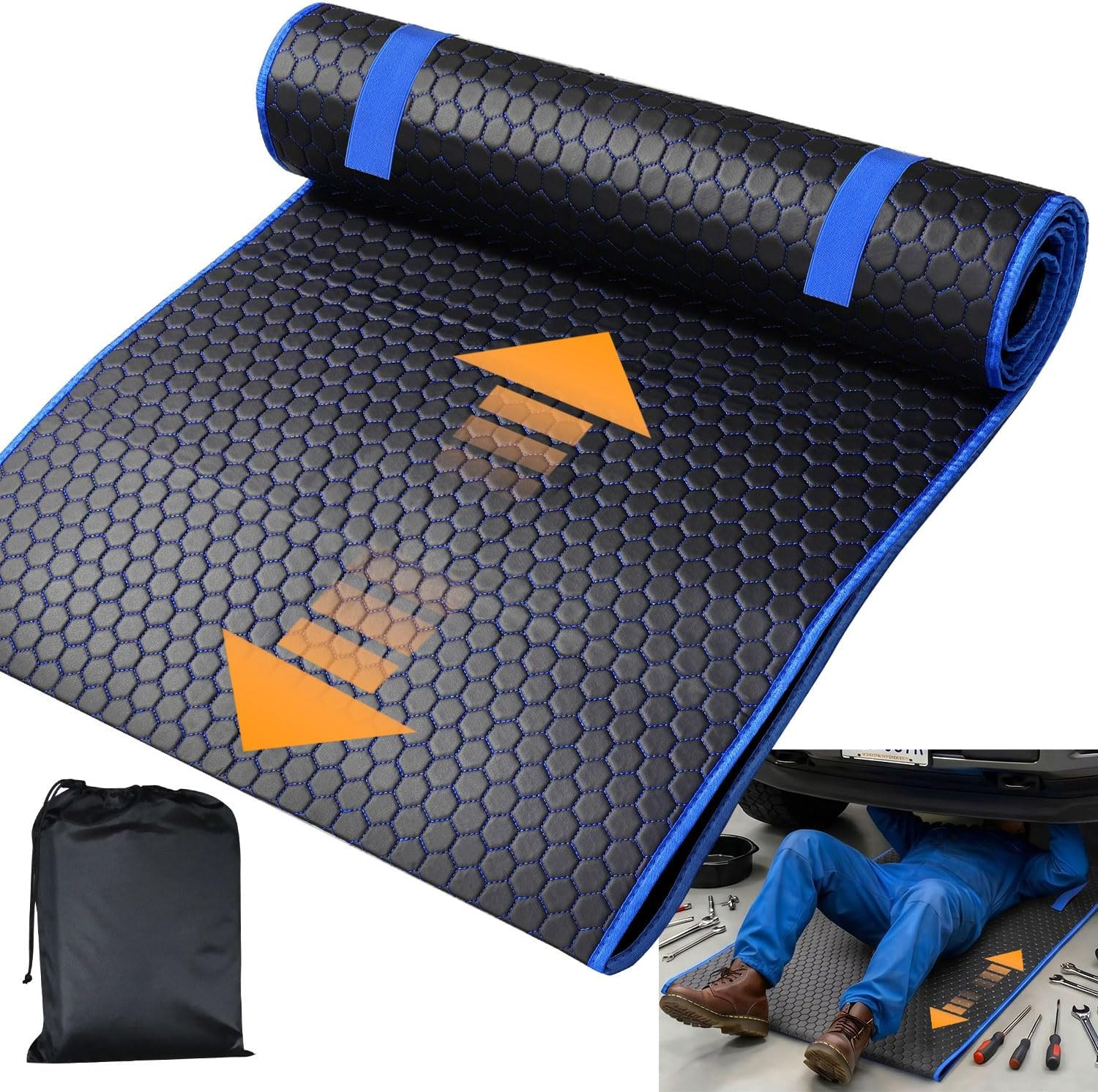 Magic Rolling Creeper Mat Portable Mechanics Mat | for Low Clearance, Slide unde