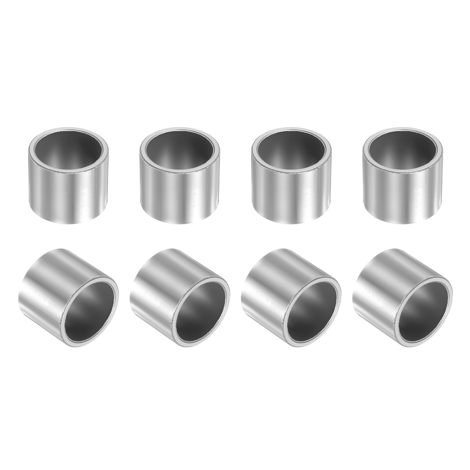 8Pcs 18x22x18mm Sleeve Bearing Self-Lubricating Sintered Iron Bushing for Repair