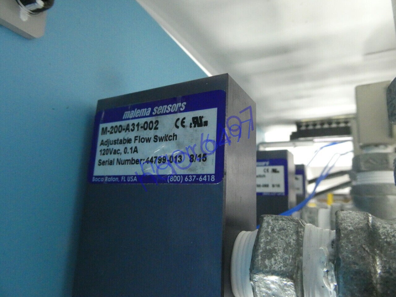 Yaskawa HW0371568-A Flow Sensor Assembly