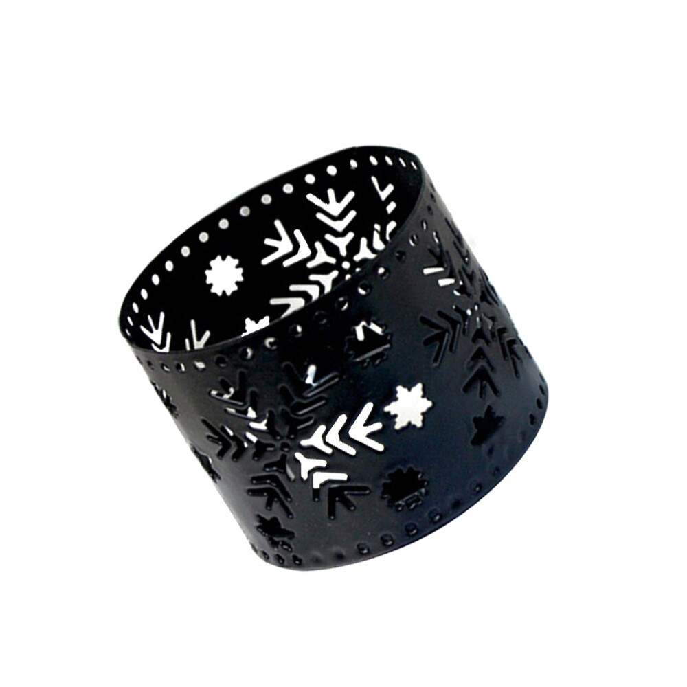 Iron Hollow Candle Holder Christmas Candlestick Holder Desktop Pen Holder New
