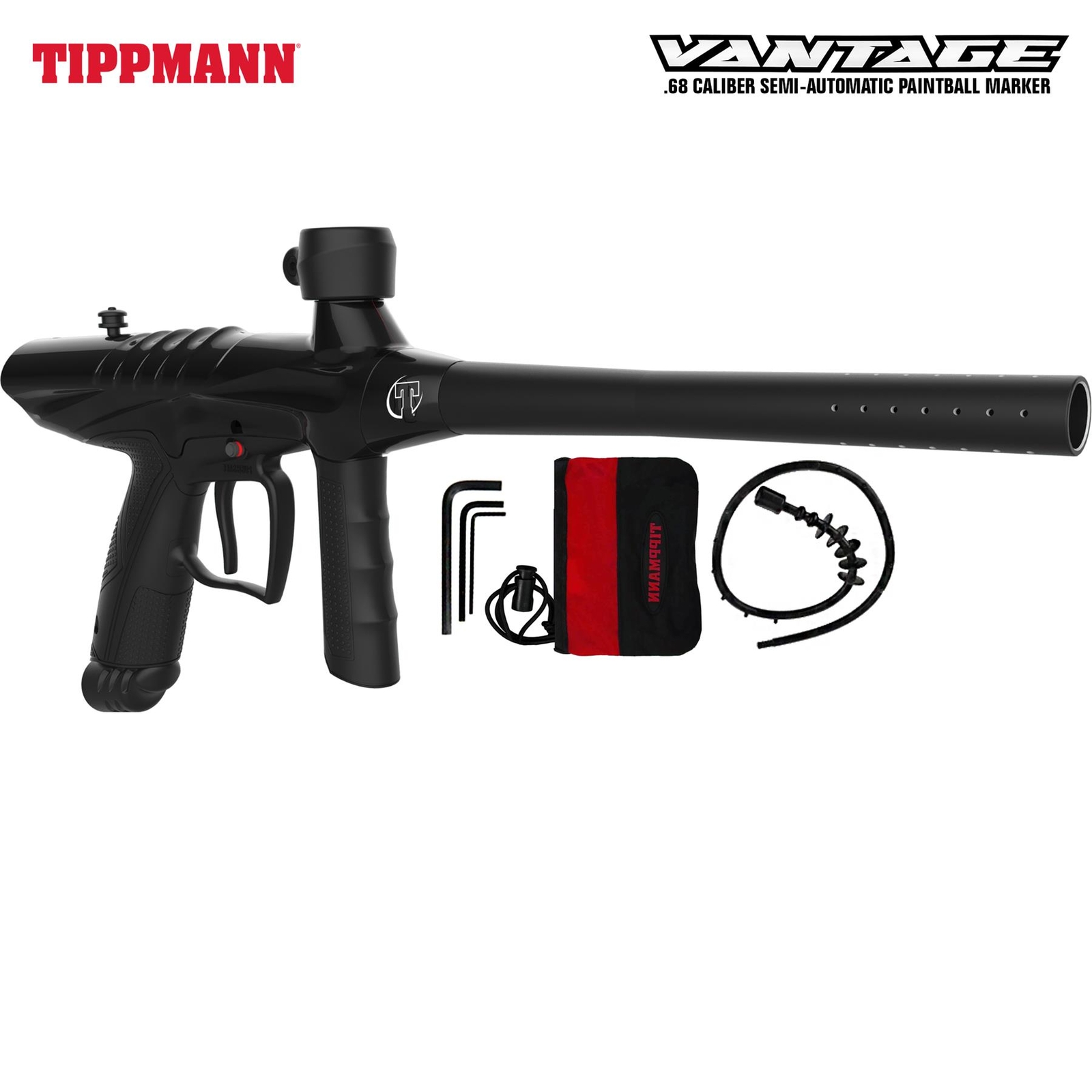 Maddog Tippmann Vantage Silver CO2 Paintball Gun Marker Starter Package