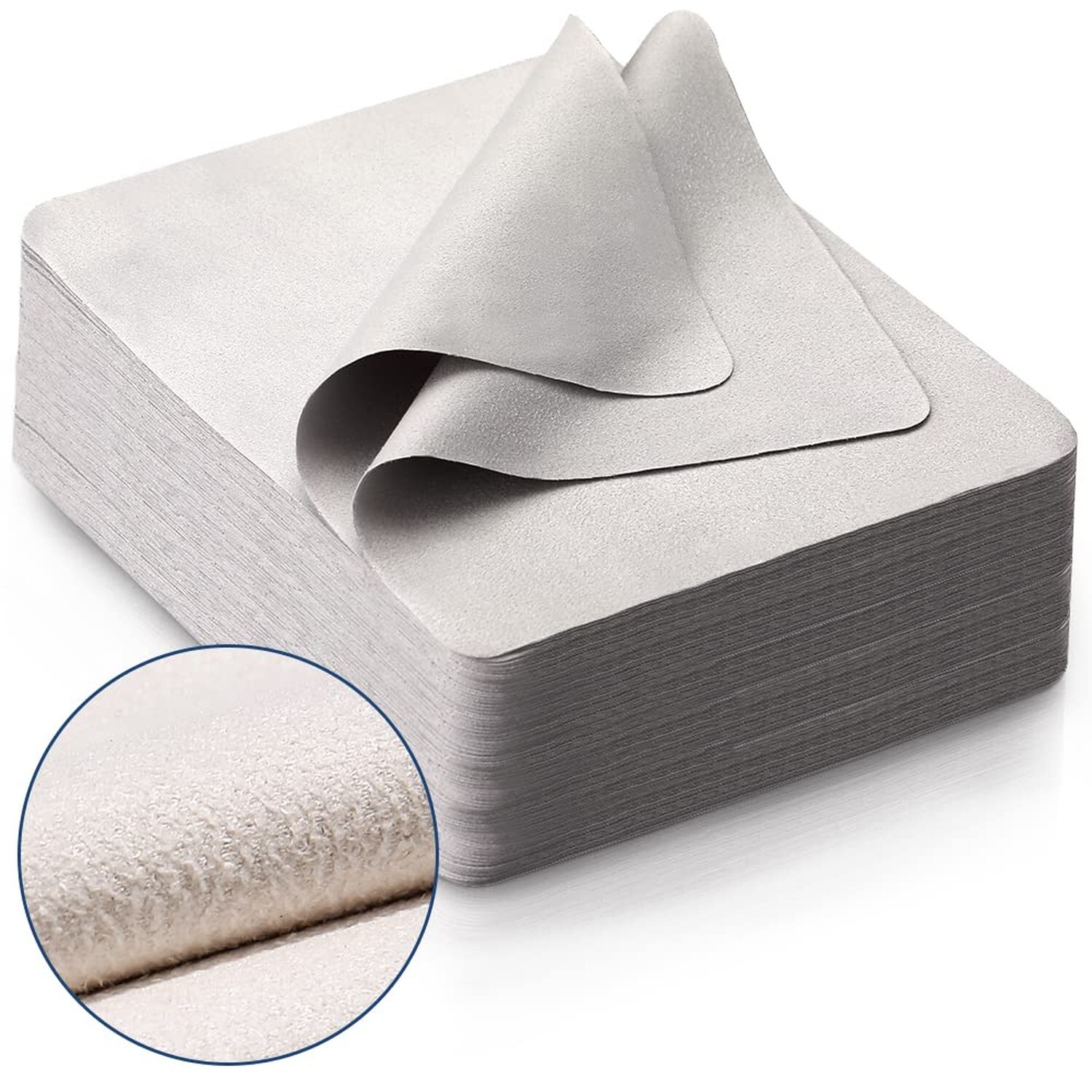 100 PCS Glasses Clean Cloth Suede, Lens Clean Cloth for Lenses, Gla... Fast Ship