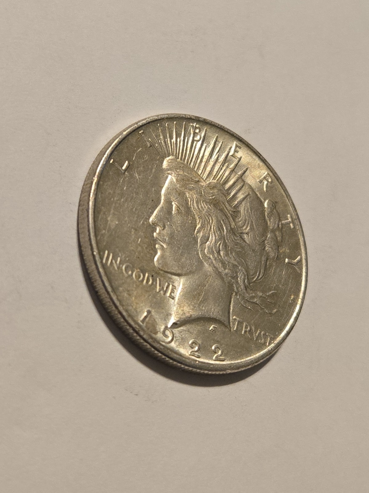 1922 Peace Dollar- 90% Silver- Nice Coin