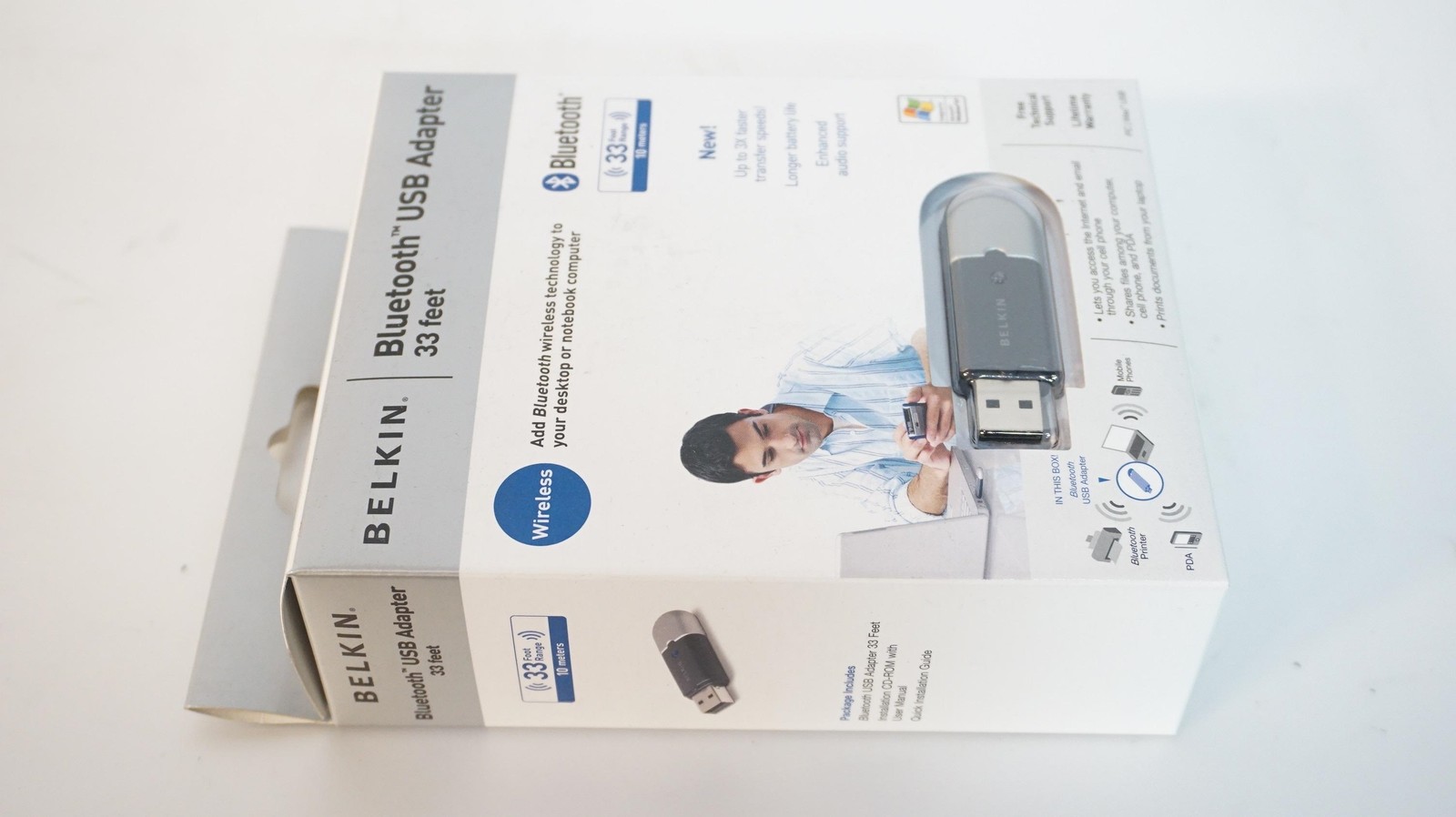 -=NEW=-BELKIN BLUETOOTH USB 2.0 ADAPTER/DONGLE-=ADD BLUETOOTH TO YOUR DEVICE=-