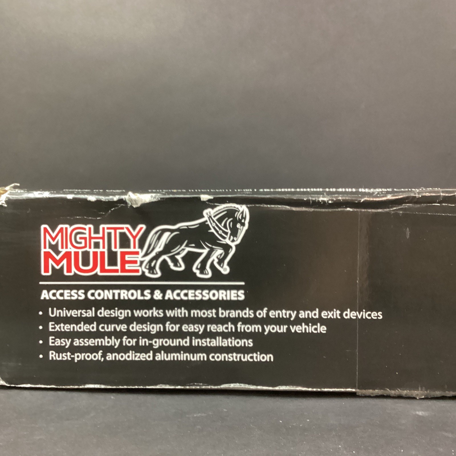 Mighty Mule FM100 Keypad/ Intercom Mounting Post - Black - New Open Box