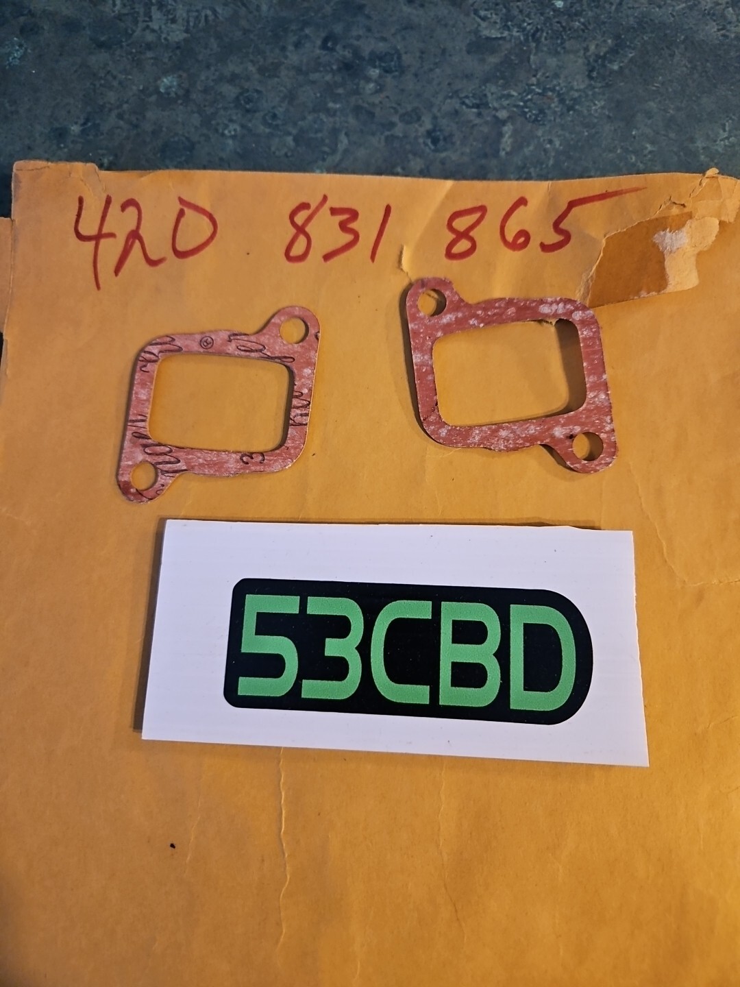 Free Shipping! Nos Ski-Doo - New OEM Intake Gasket Qty 2 420831865