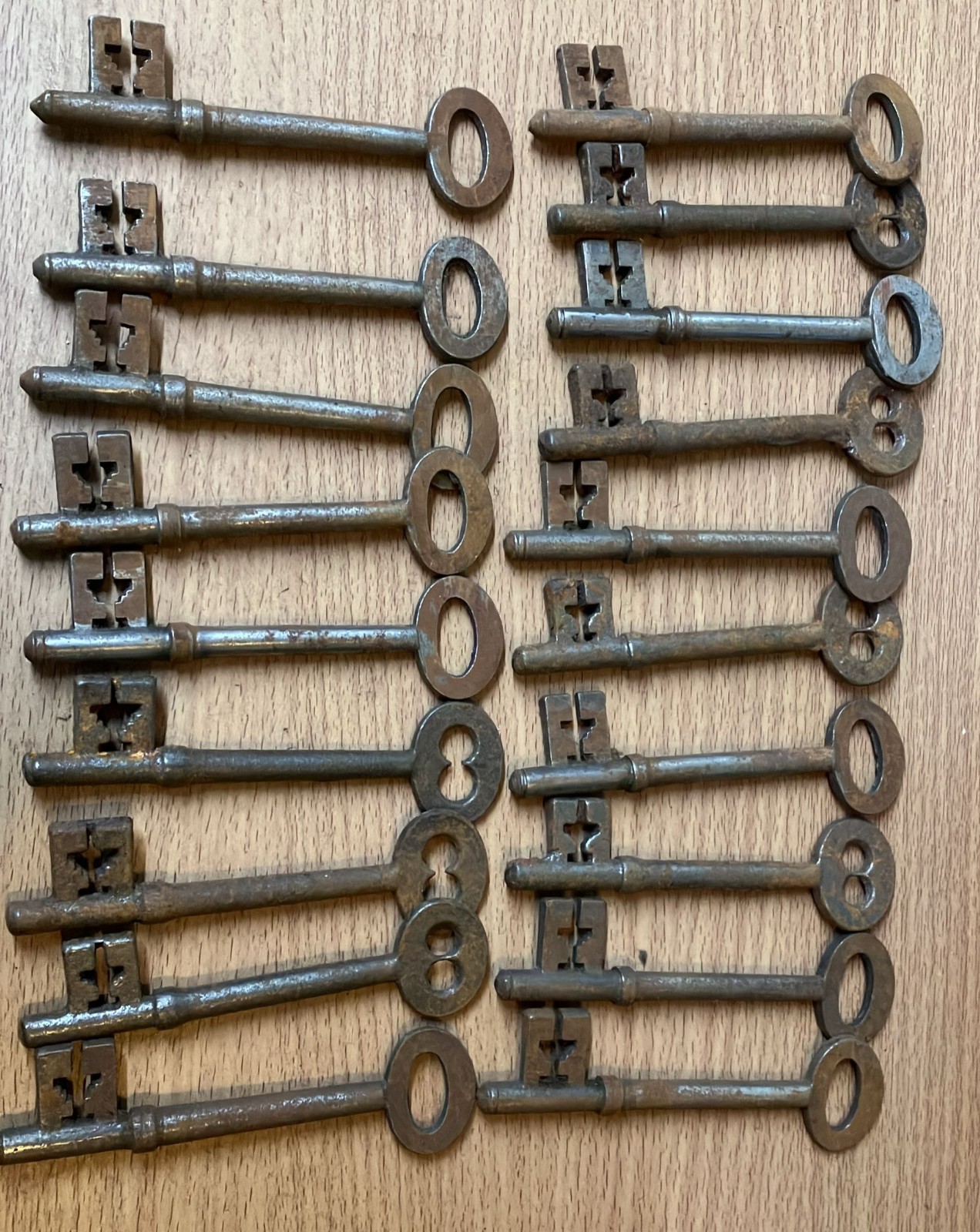 Vintage Rusty Church Lock Warded Key (Various) Old Key - Genuine Key - Antique