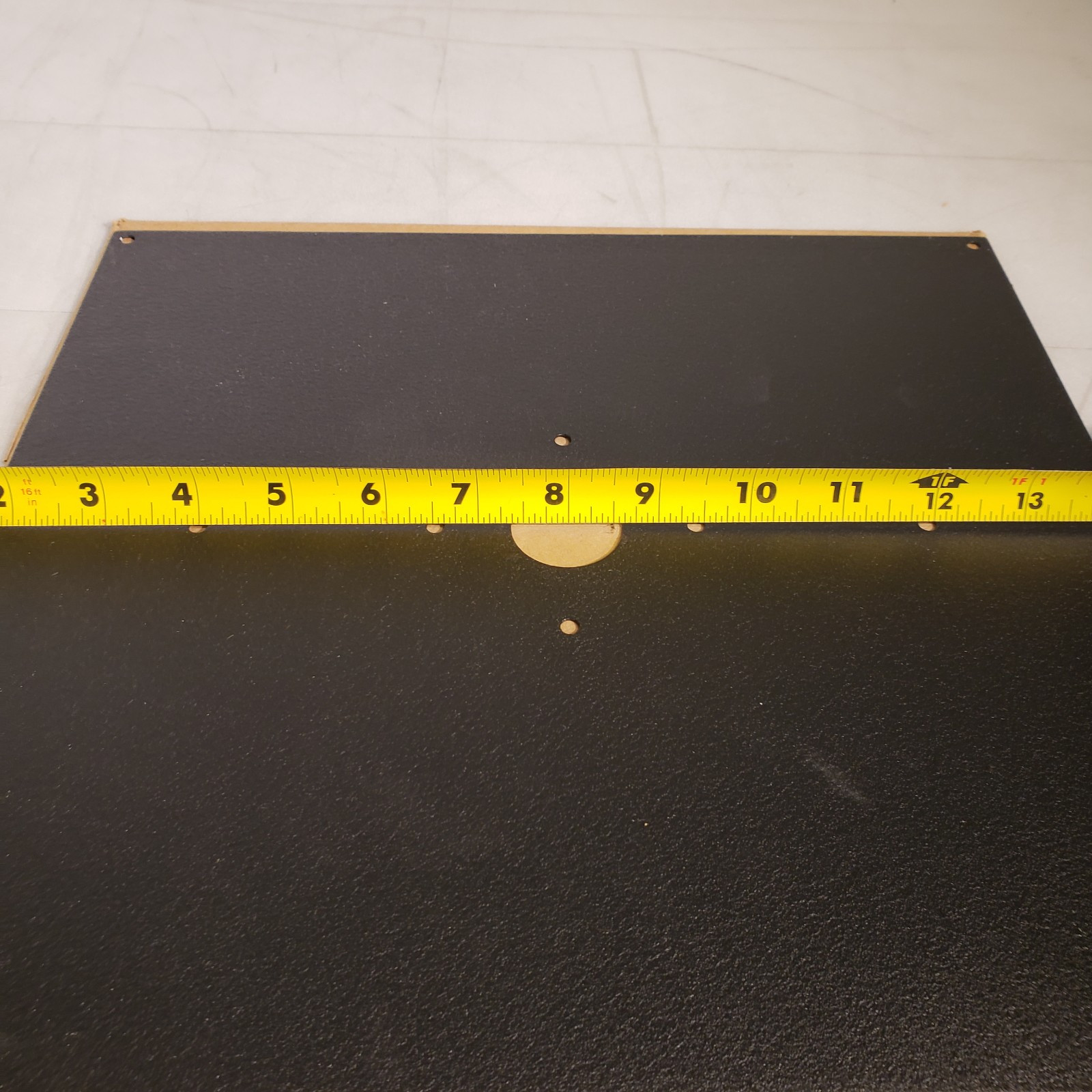 Back Plate For Digital Clock 12" X 12-1/2" Black