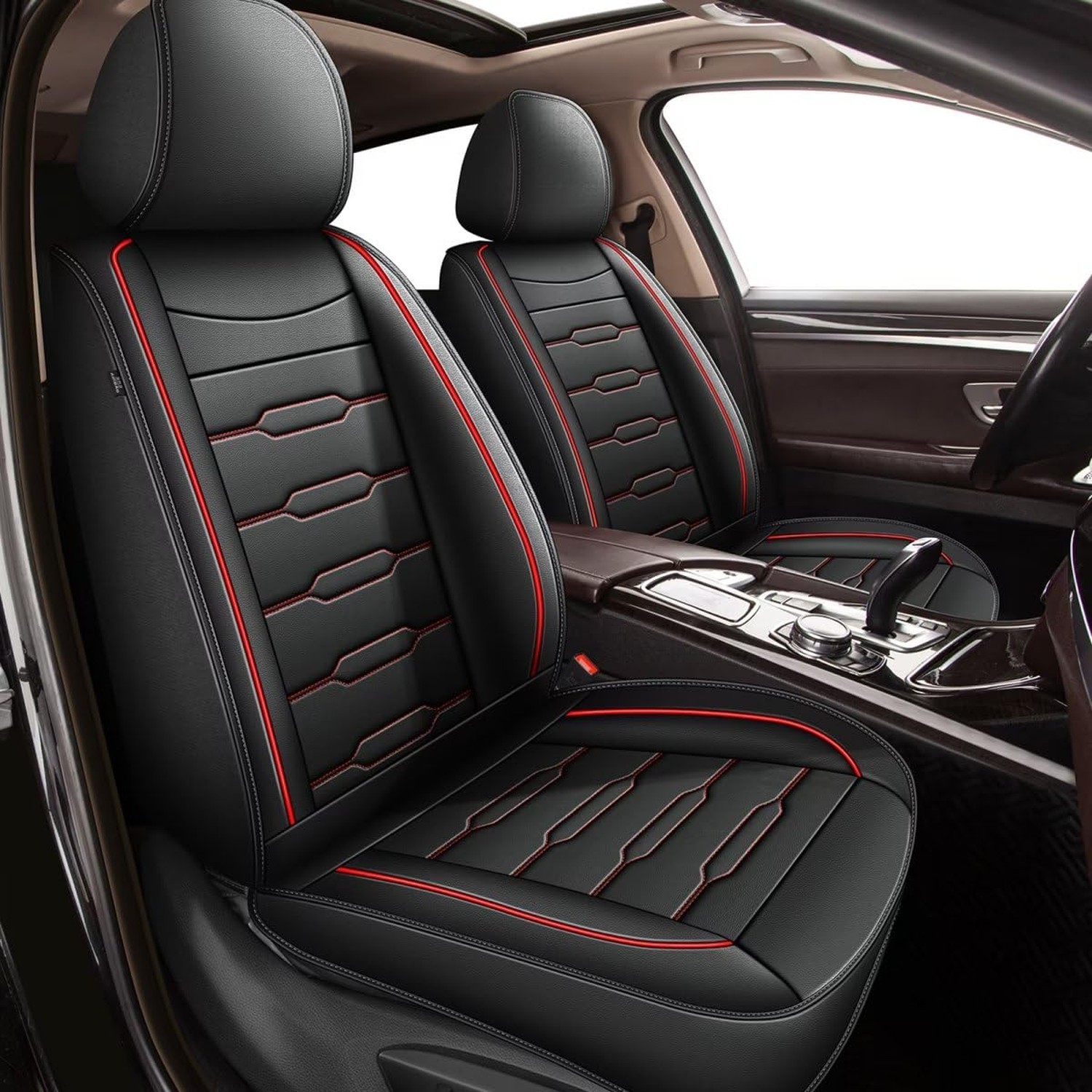 AOMSAZTO Carseats Seat Cover Custom Fit for 2010-2025 2026 Kia Forte Faux Lea...