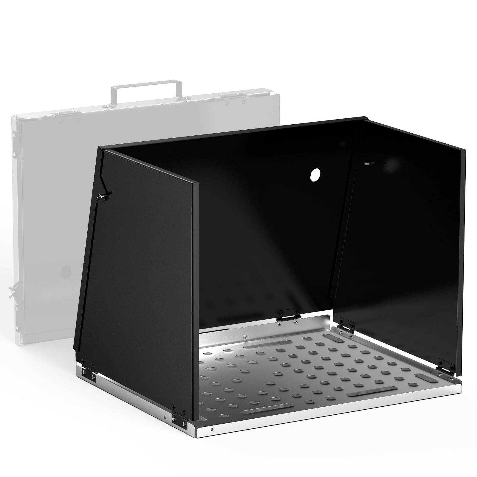YESWELDER Portable Folding Welding Table, Heavy-Duty Carbon Steel Black