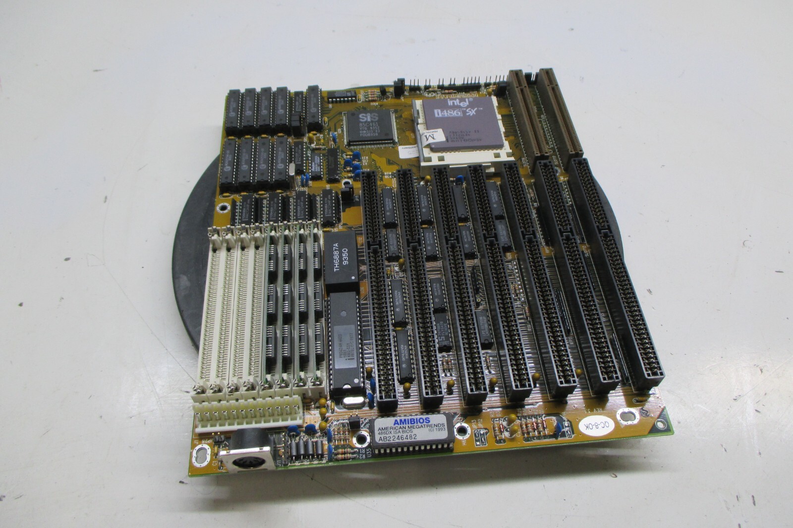 Yang AN YA-1 Baby AT Motherboard w/ Intel 486SX 33MHz 4MB Ram
