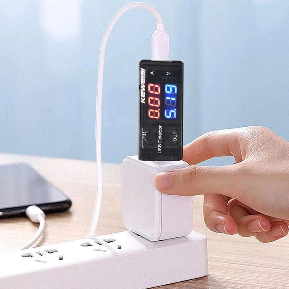 Black USB Power Meter,USB Current Meter,3-9V 0-5A Voltage Tester