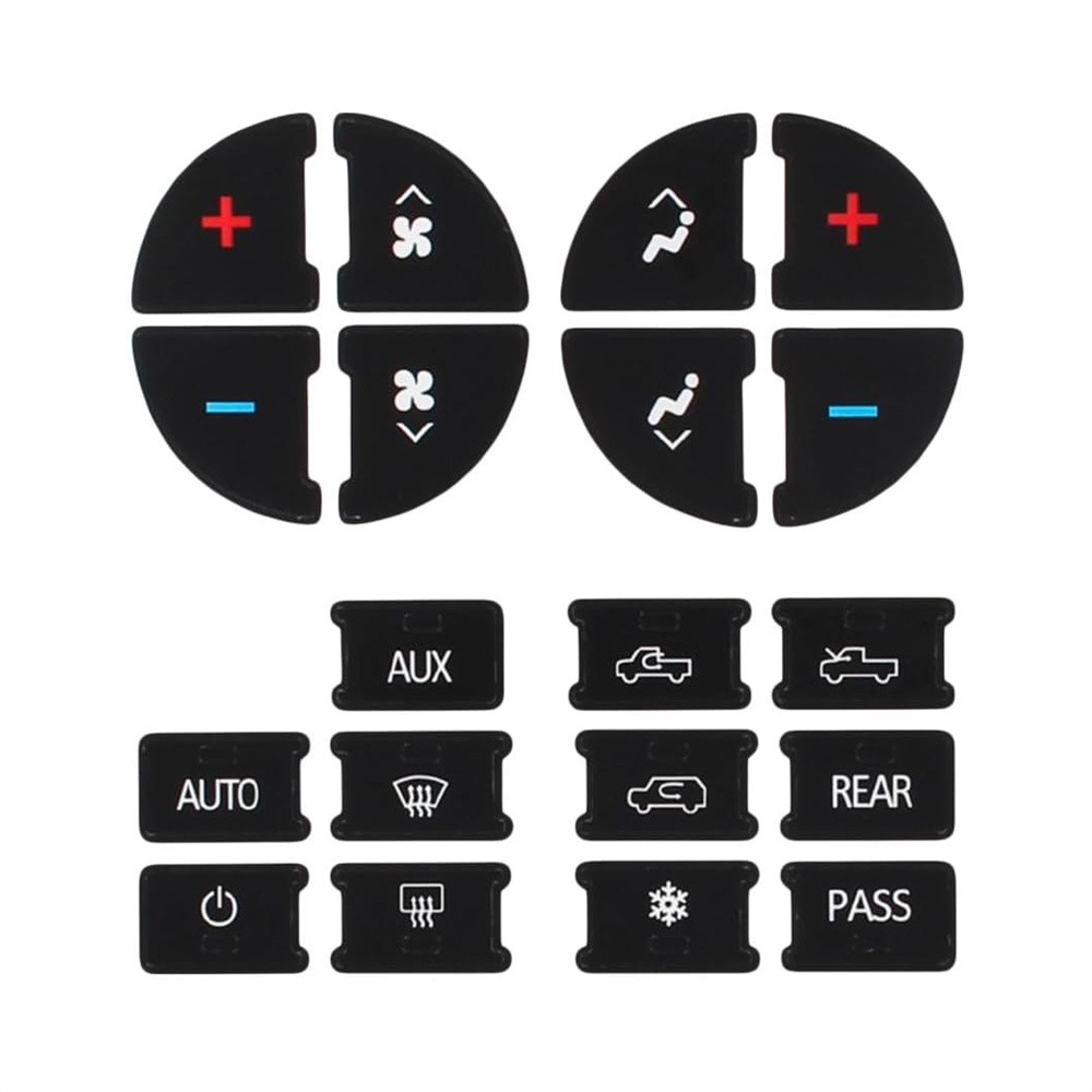 For 2007-2014 Chevrolet Silverado A/C Climate Control Dash Button Repair Decal
