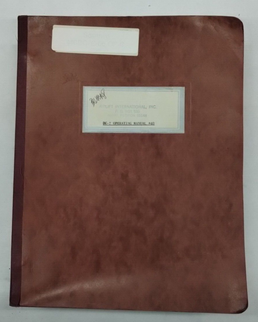 Airlift International DC-7 Operating Manual # 48-Original