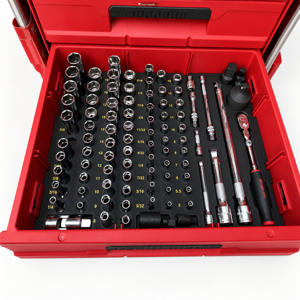 Organizer Insert 3 Drawer Socket for Milwaukee Packout