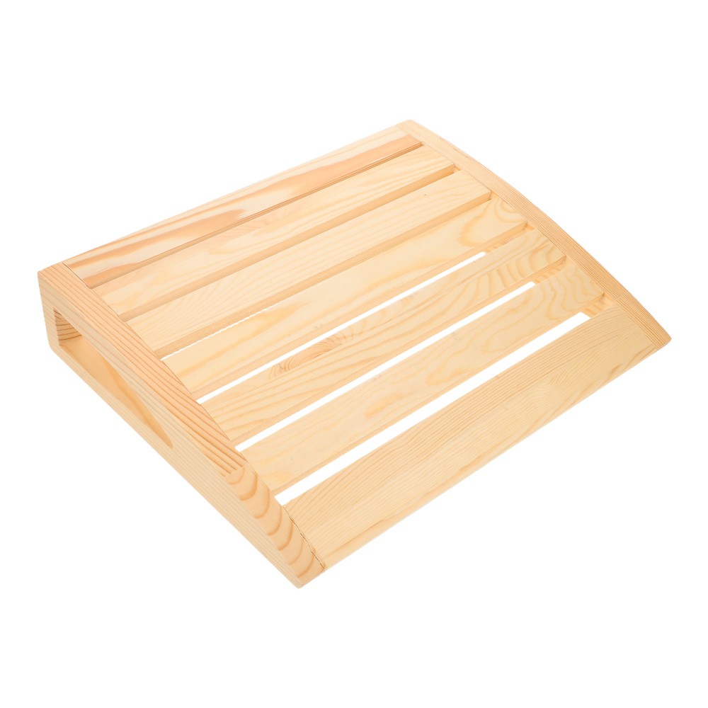 Natural Wooden Sauna Pillow Headrest - Ergonomic Sauna Cushion For Neck And