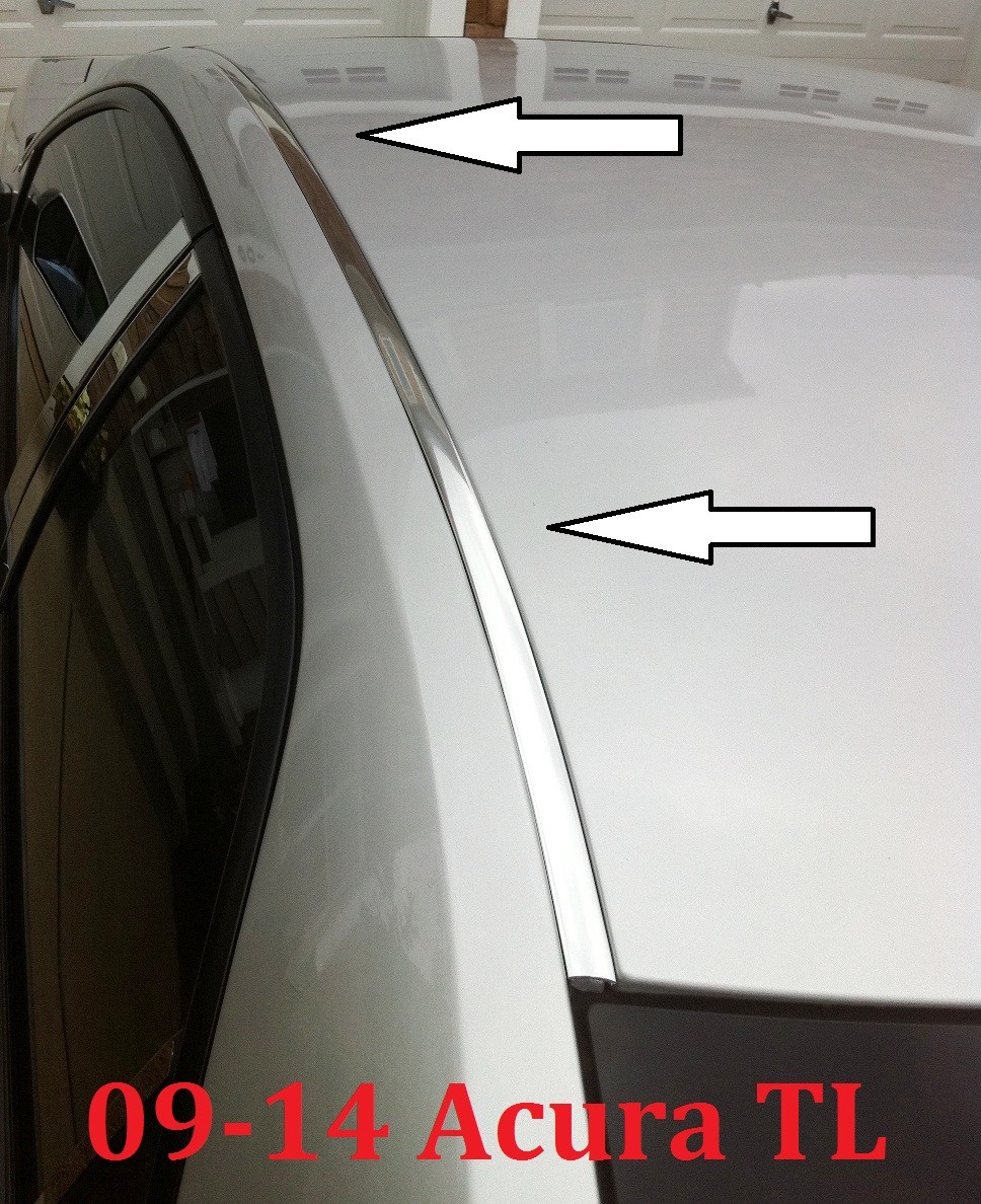 For 2009-2014 ACURA TL CHROME ROOF TOP TRIM MOLDING KIT