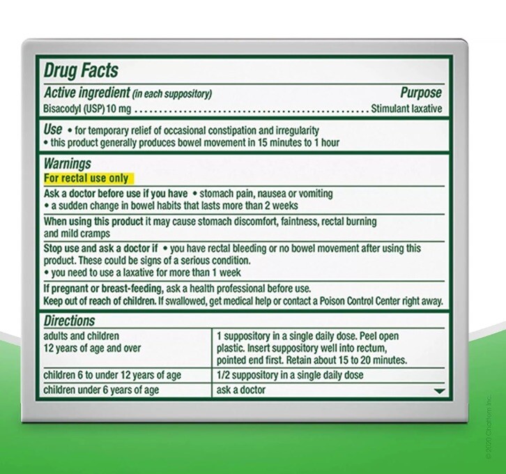 Dulcolax Medicated Laxative Comfort Shaped Suppositories, (2 boxes) 16 CT ea