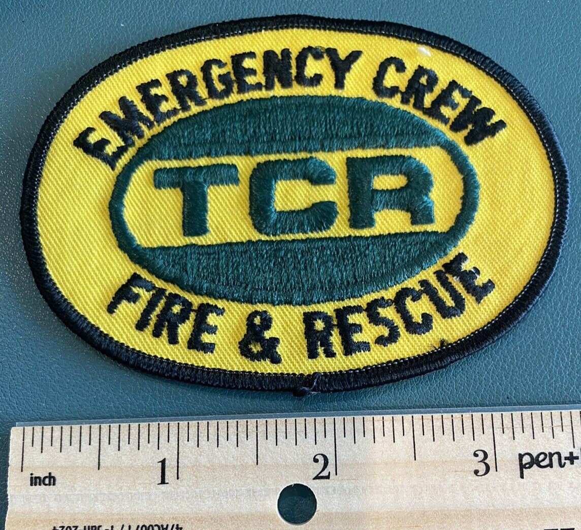 TCR Emergency Crew Fire And Rescue Patch