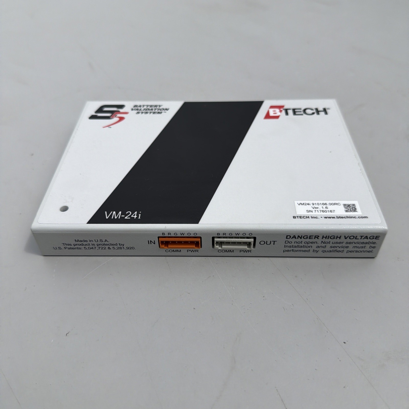 BTech Battery Validation Module VM-24i 910166. 00RC Ver 1.6