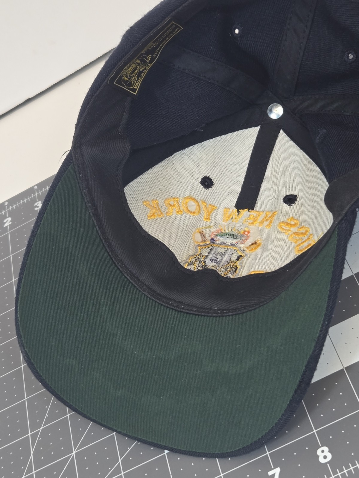 USS New York LPD 21 Navy Ship Hat Cap Scrambled Eggs USA Made “Never Forget”
