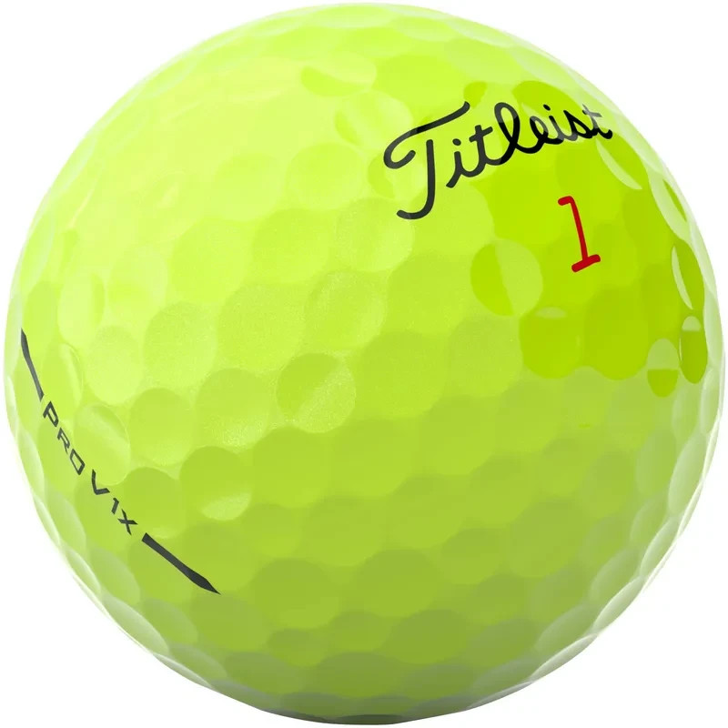 24 Titleist Pro V1x 2025 Yellow Model Golf Balls in AAAAA Mint Quality