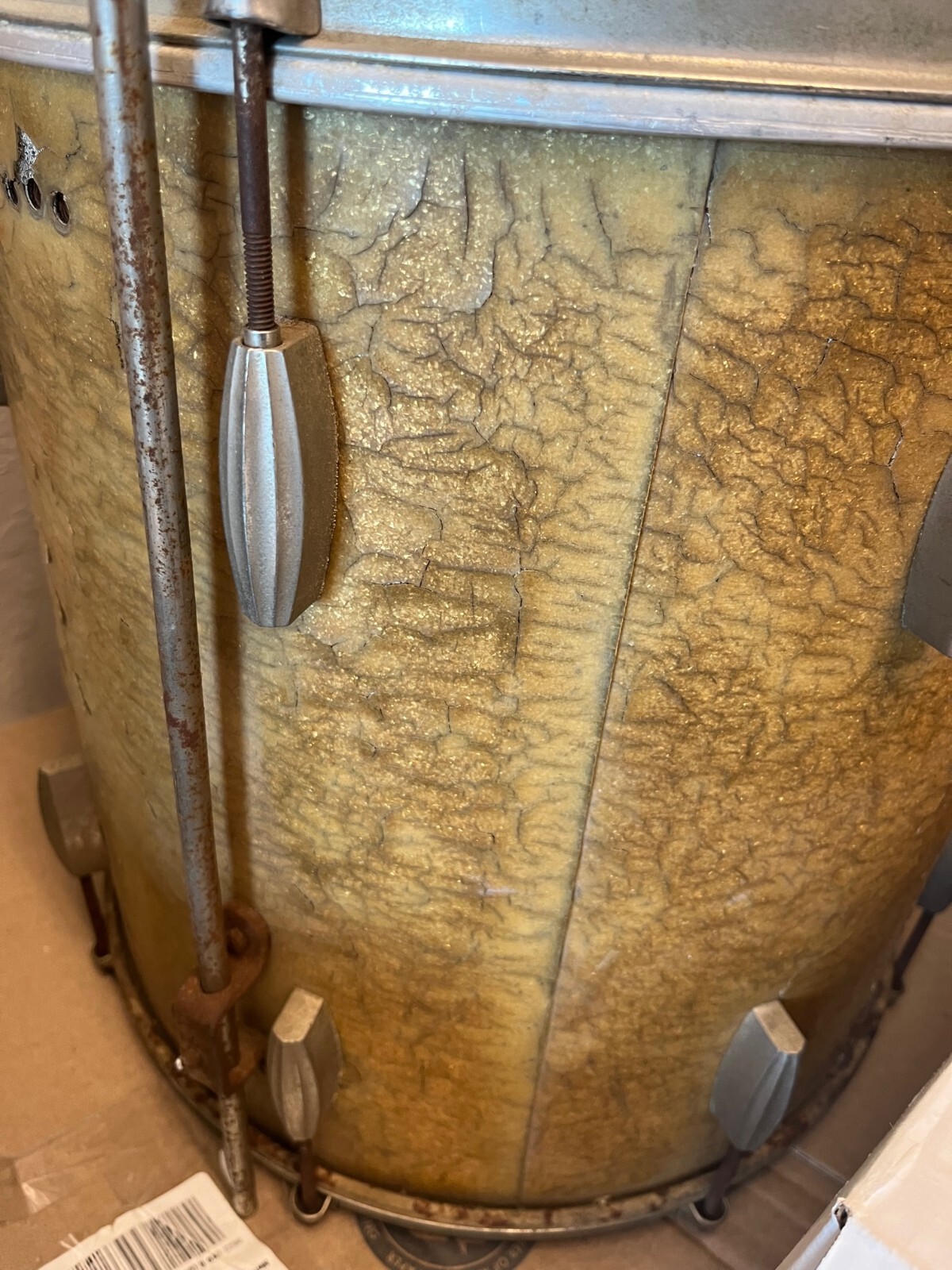 Vintage Slingerland 1940'S Radio King  floor tom 16x16