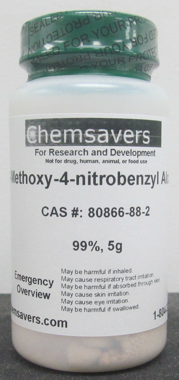 3-Methoxy-4-nitrobenzyl Alcohol, 99%, 5g