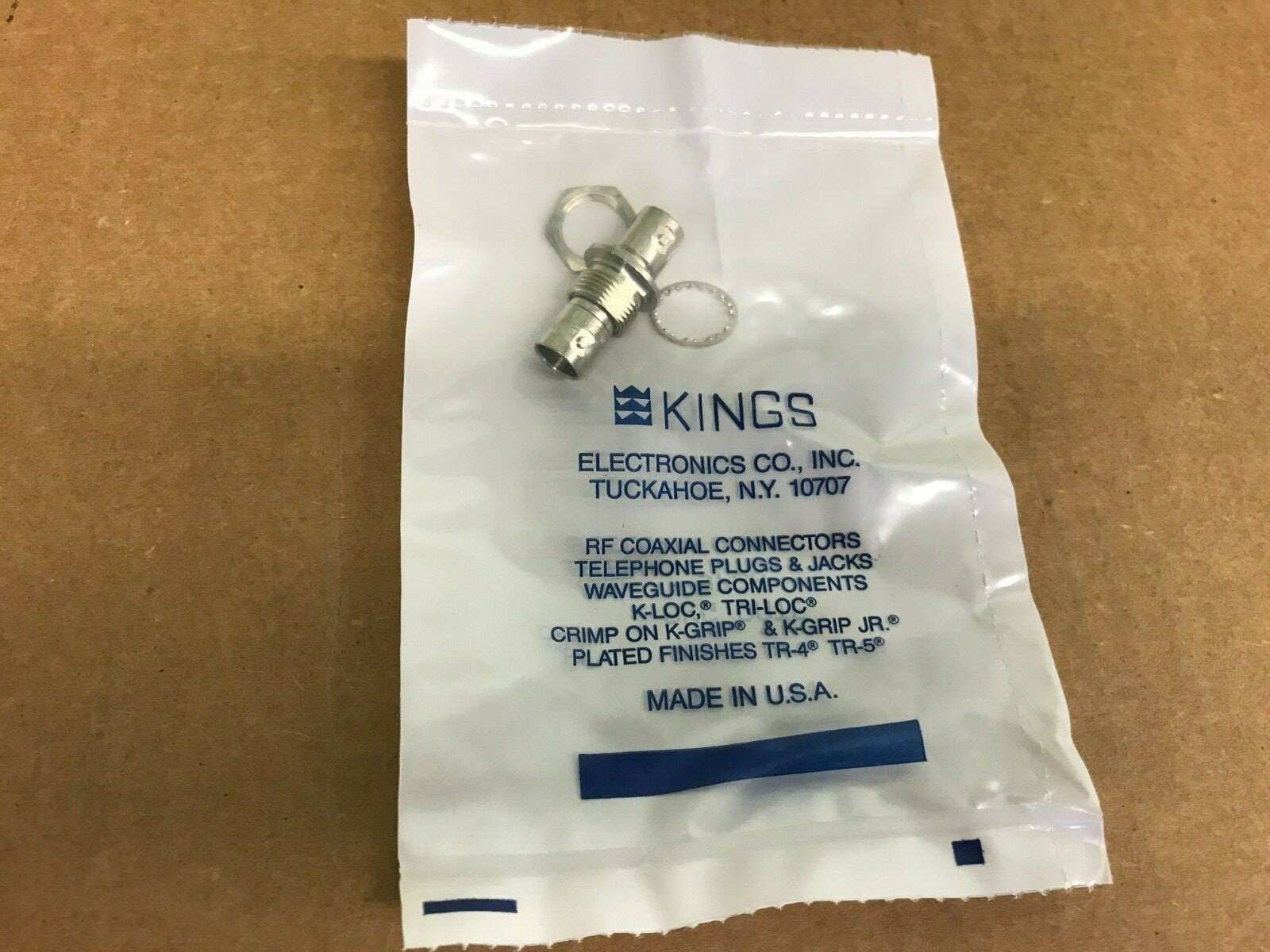 LOT OF  50 Kings 2029-17-9 BNC Female/Female Bulkhead Adapter 2041